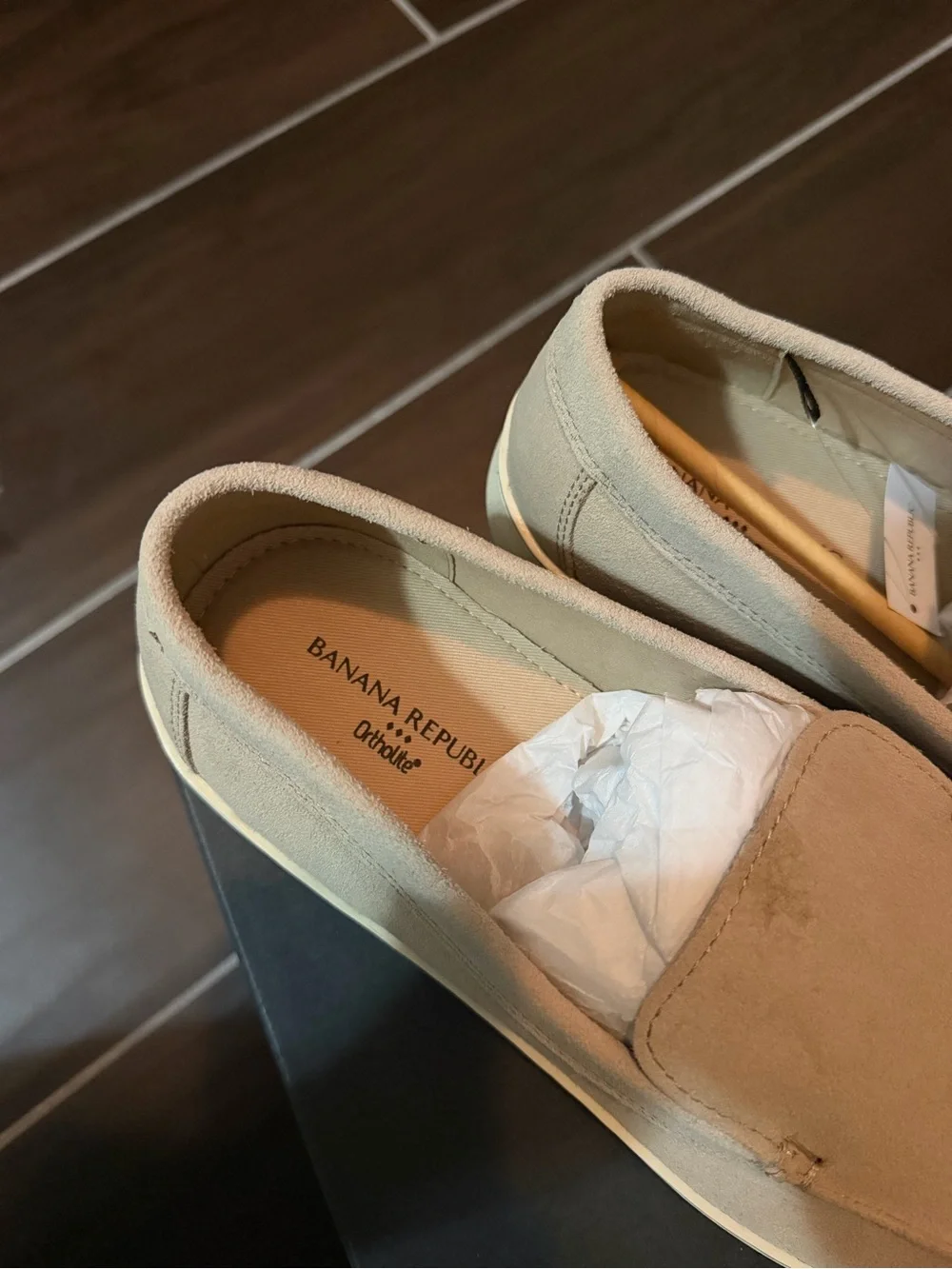 Banana Republic Men's Slip-On Loafers in Light Tan